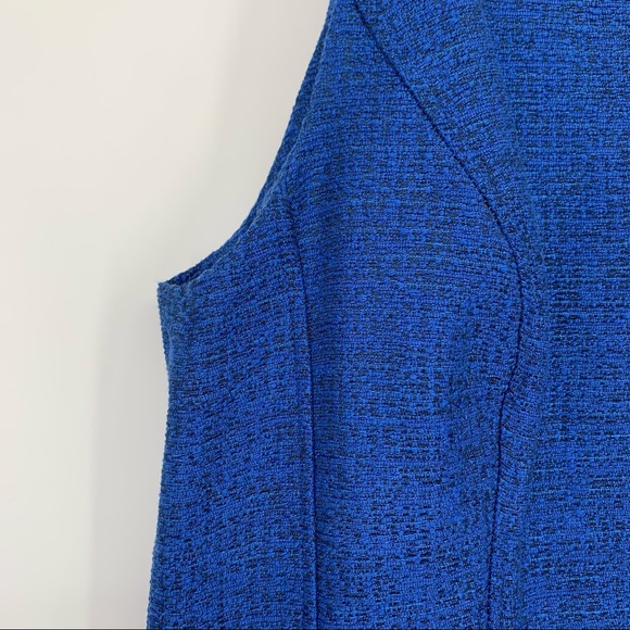 NWT Banana Republic Blue Tweed Dress Sz 10 - Picture 2 of 7